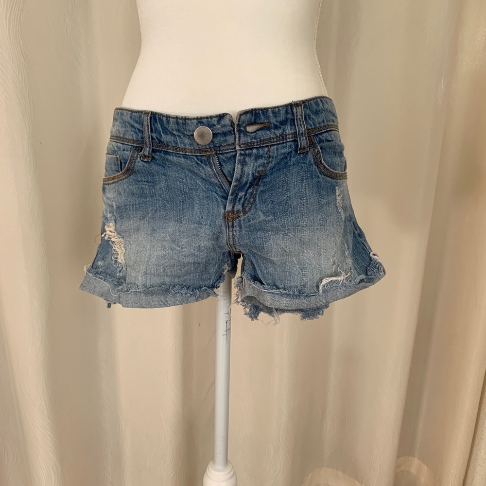 Forever 21 Jean Shorts Distressed Look